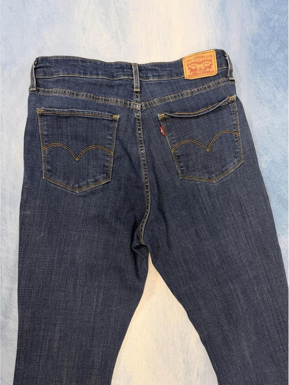 Levis 725 High Rise Bootcut Jeans 32 Women's Dark Blue Wash Size 32 - Picture 12 of 16